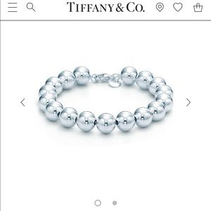 Tiffany&co 8mm sterling silver ball bracelet